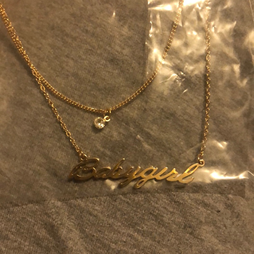 BabyGirl necklace/earrings